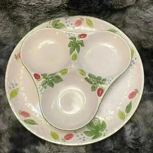 Country Berried Mikasa serving dish and pickle  dish